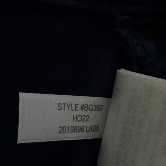 J. Crew 2022 Kelsey Flare Crop Pant Navy Blue Women's Size 8 - Picture 6 of 8